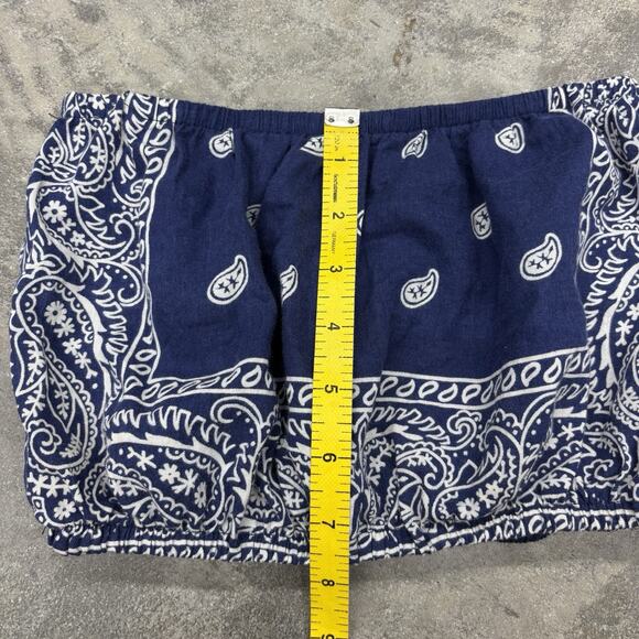 NWT Urban Outfitters Urban Renewal S/M Upcycled Handkerchief Bandana Tube Top - Picture 6 of 8